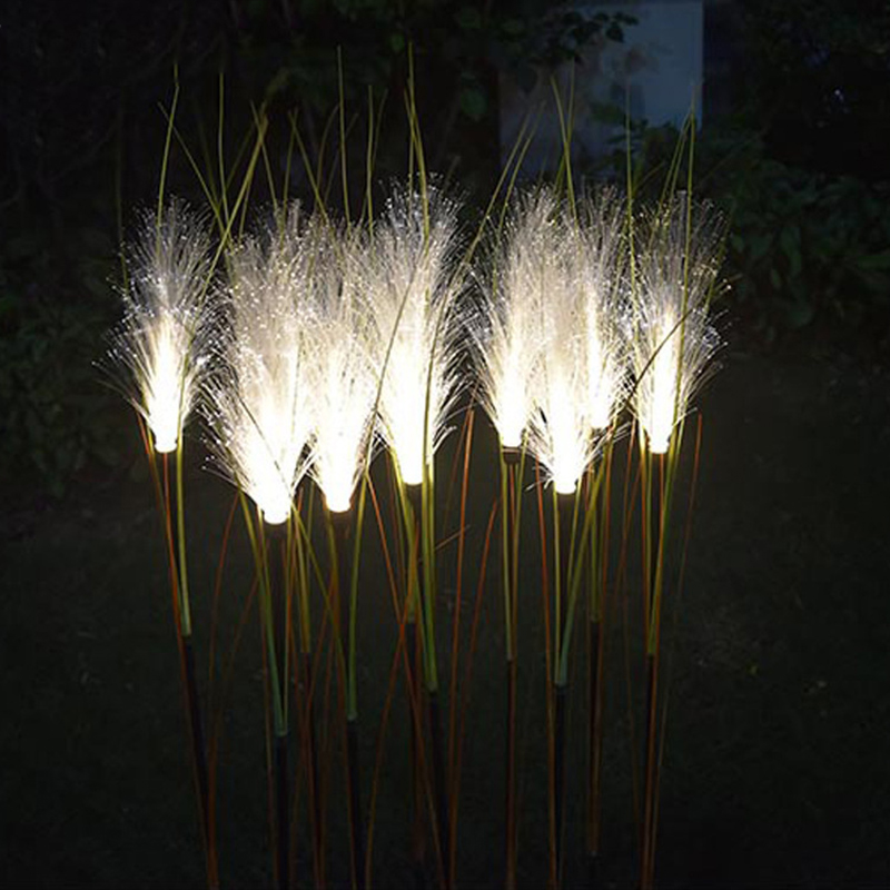 Plastic pole optical fiber reed lamp