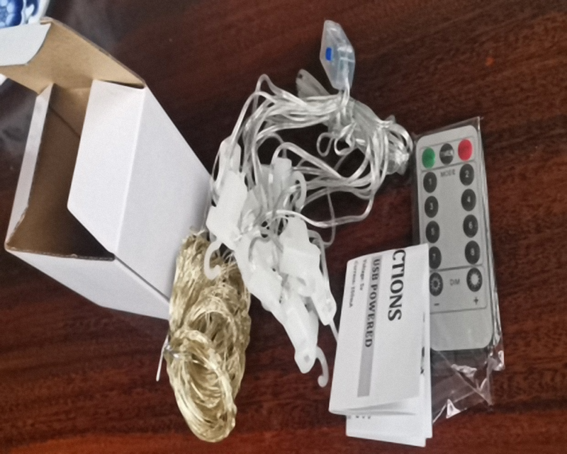 LED curtain string lights