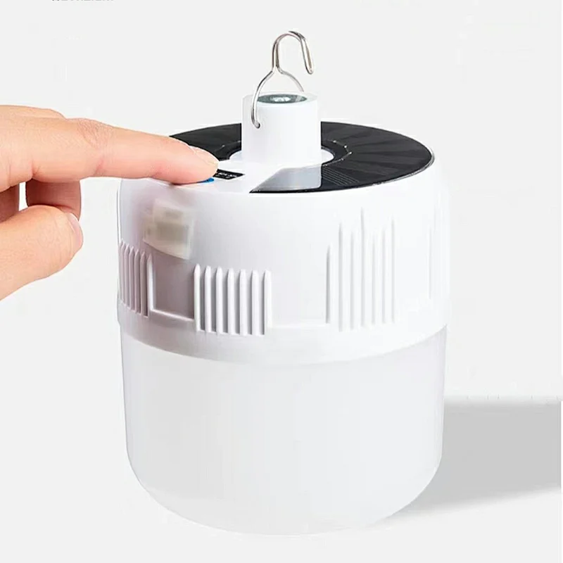Solar cell phone charging lamp
