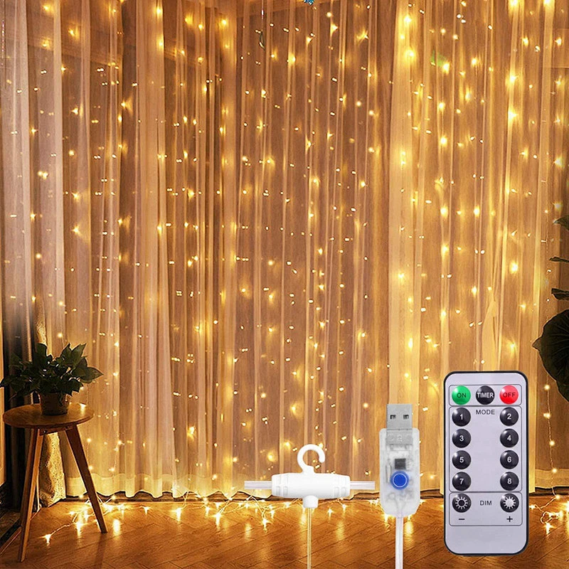 LED curtain  string lights