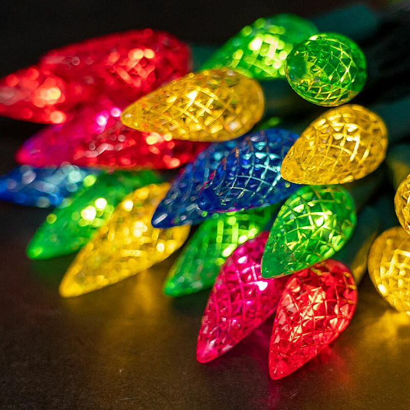 C3 C6 Solar Strawberry decorative light string
