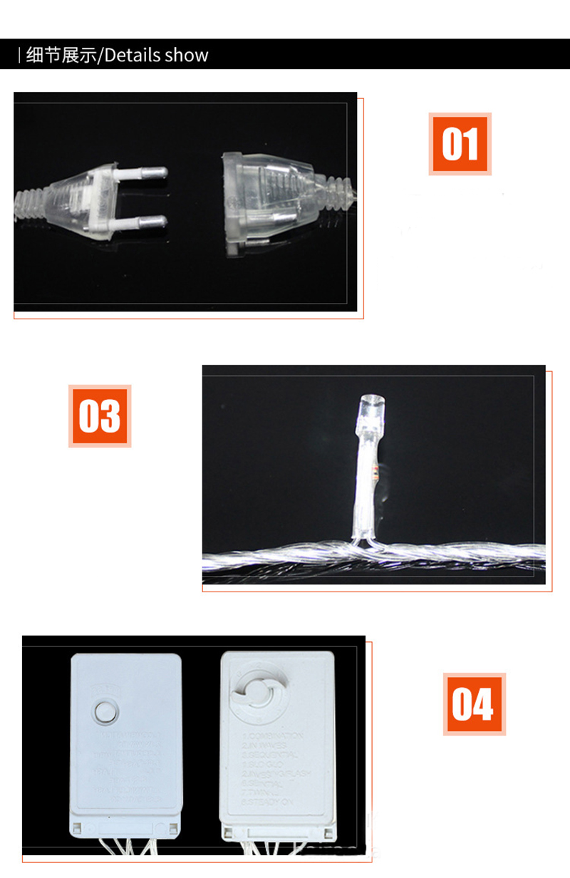 Solar Fishing Net String Lights