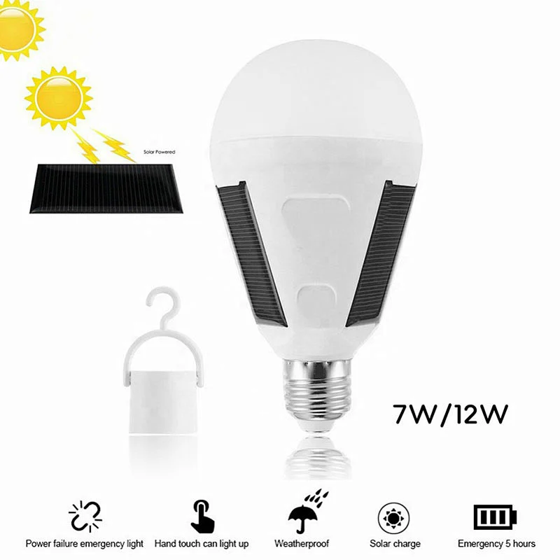 Solar emergency led bulb