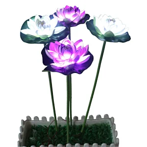 Water floating lotus lamp