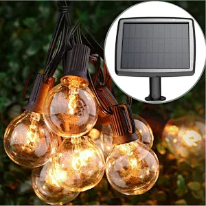 Solar outdoor led string lights