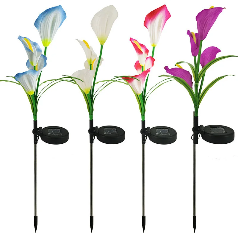 Solar PVC tulip floor lamp
