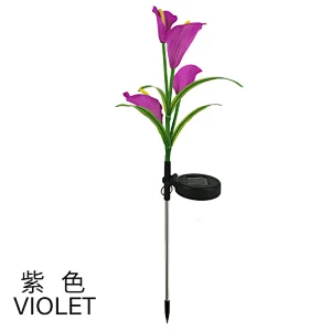 Solar PVC tulip floor lamp