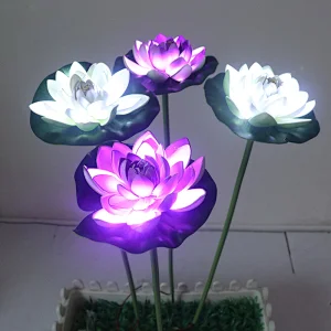 Water floating lotus lamp