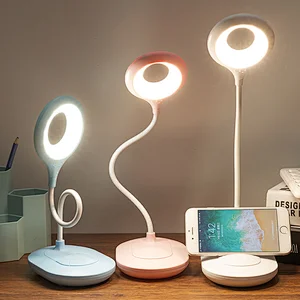 Three color ring table lamp built-in lithium battery