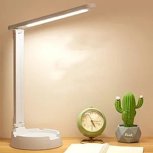 Folding table lamp with circular groove