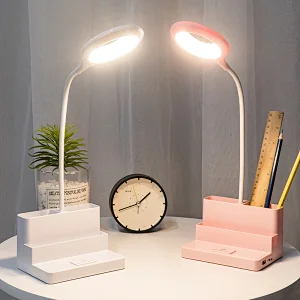 Two color ring table lamps built-in lithium battery