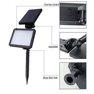 Floor lamp with solar panel 20W