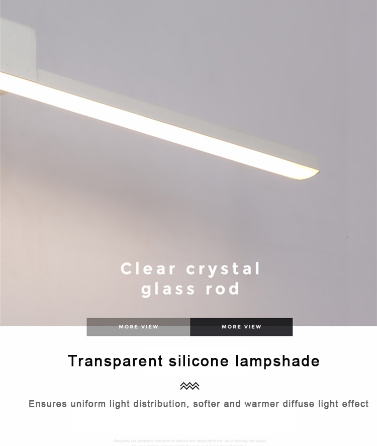 5W 7W 9W 11W aluminum fixture stainless steel base frosted PMMA mirror lights