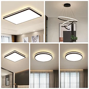 Intelligent remote controlled flat panel living room lamp