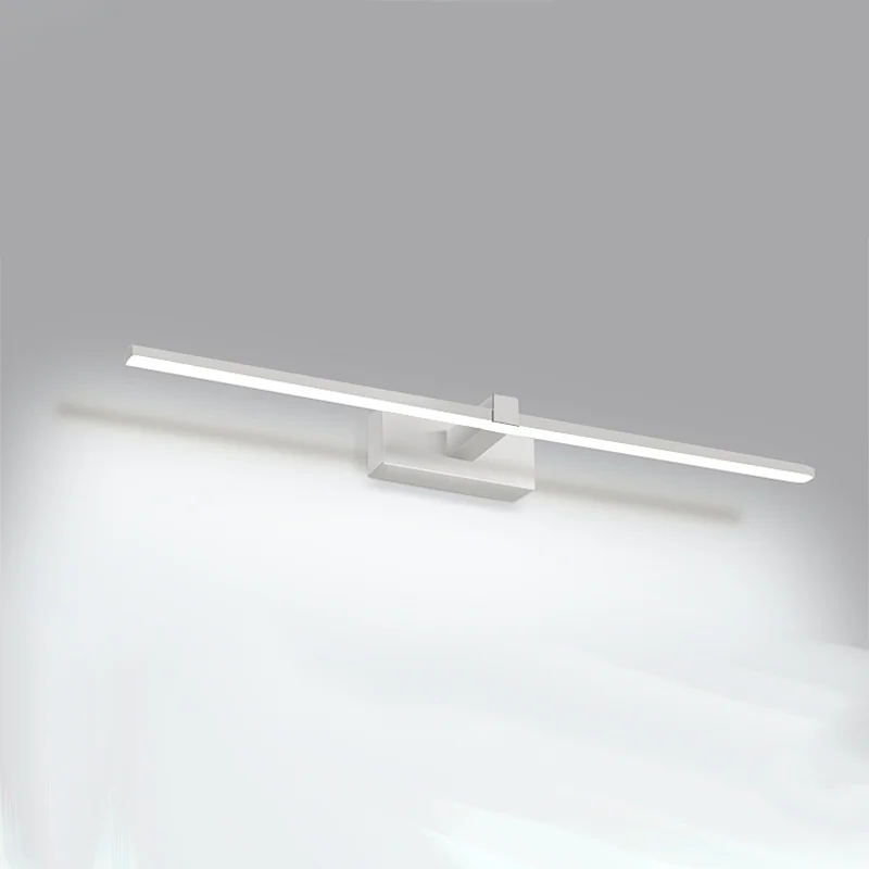 Aluminum silicon frosted white black led mirror lights