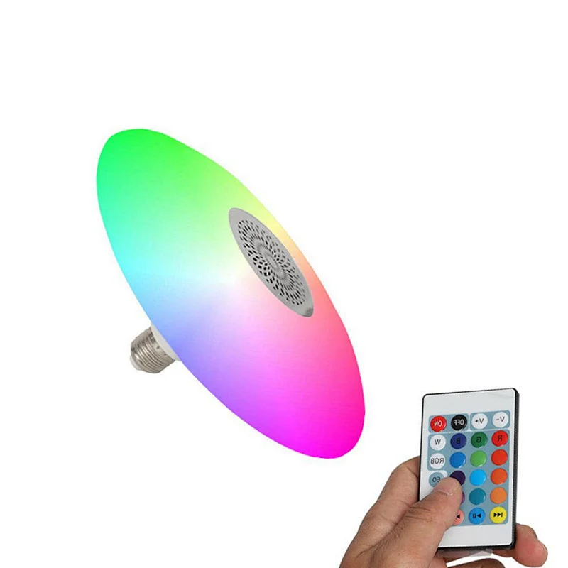 Bluetooth UFO white or color speaker light