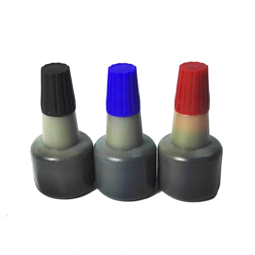 black blue red desktop pad ink