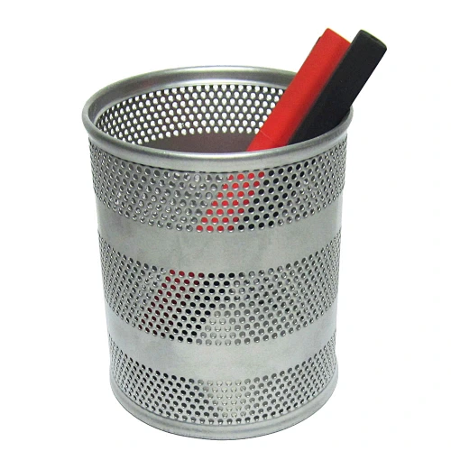 metal mesh pen holder