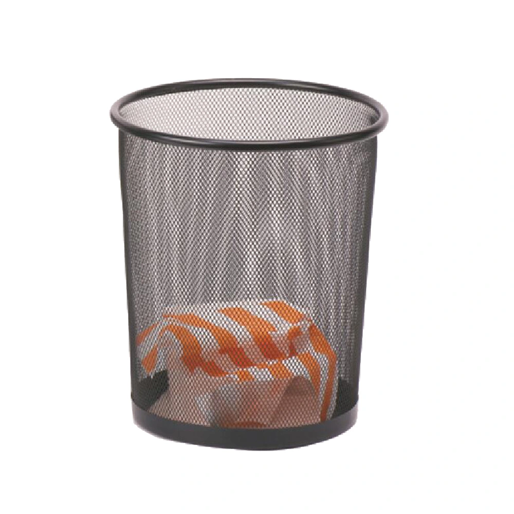home round metal mesh waste basket