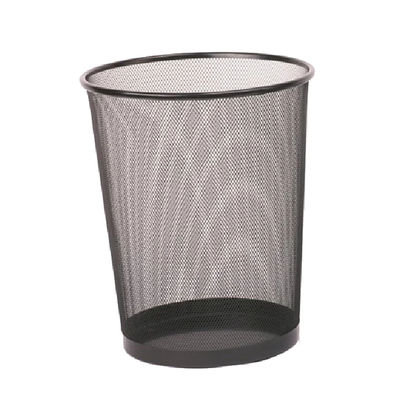 black waste basket