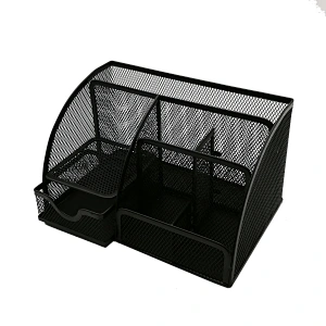 metal mesh desk organizer
