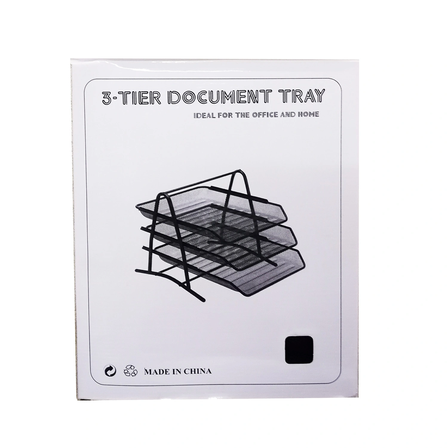 3-tier file tray