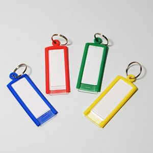 Office China blank key holder plastic custom hotel key tags ningbo supplier