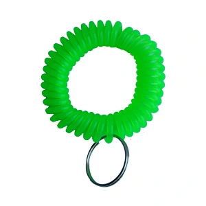 wholesale plastic spring stretch key ring factory