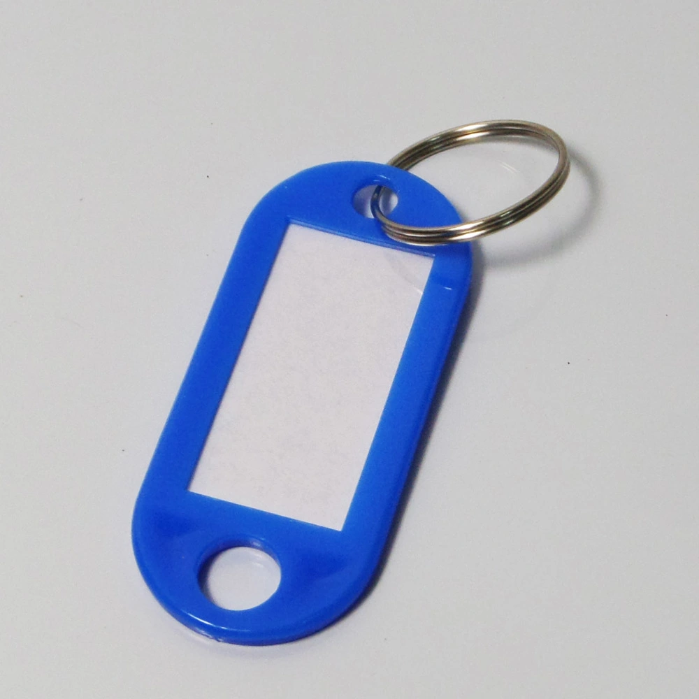 China manufacturer plastic key tag key ring