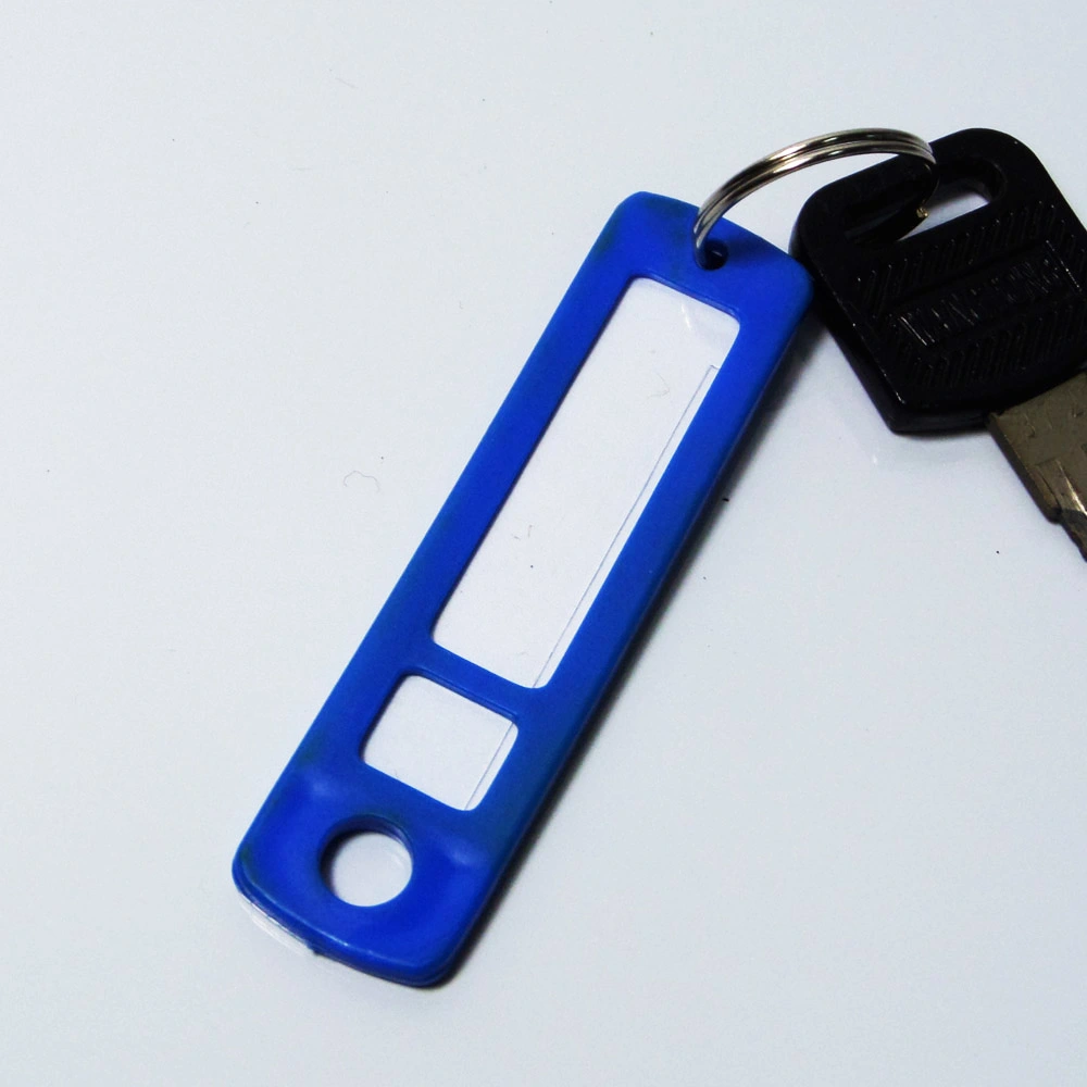 plastic hotel key tag key ring