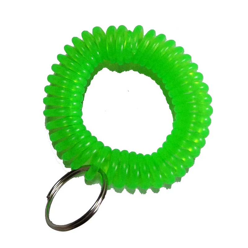 anti-lost portable spring bracelet key holder for outdoor sports