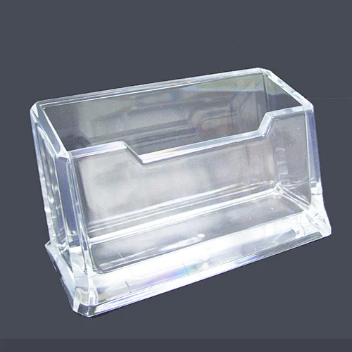 office transparent clear business table name card holder, plastic name card holder