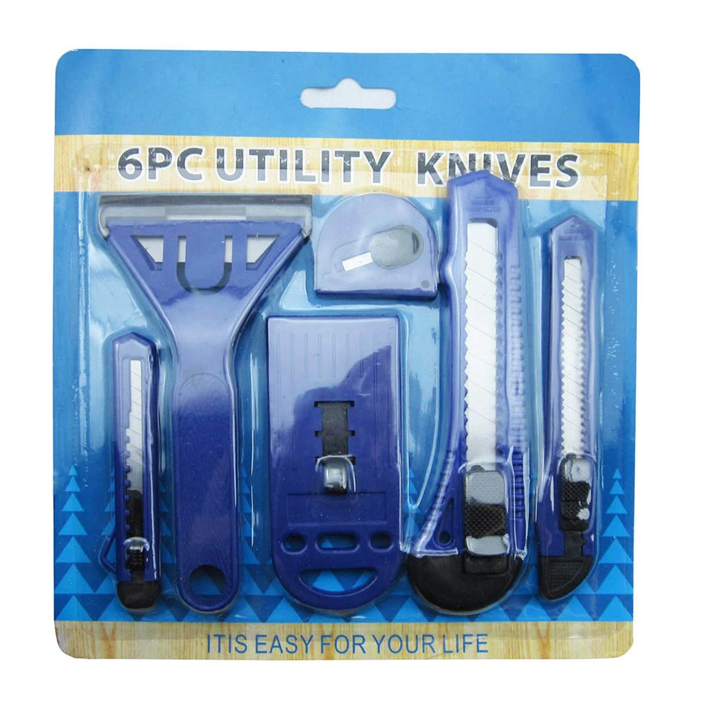 wholesale 6pcs utility knife set manufacturer made in china