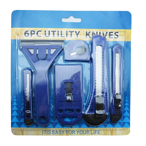 wholesale 6pcs utility knife set manufacturer china