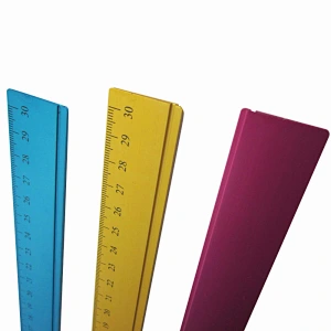 wholesale 30cm aluminium custom metal ruler made in china