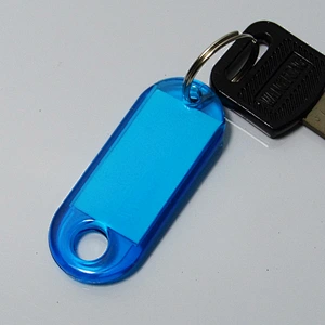 wholesale clear key tag key ring key holder supplier