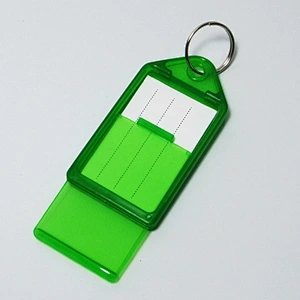 blank plastic custom key tags China supplier