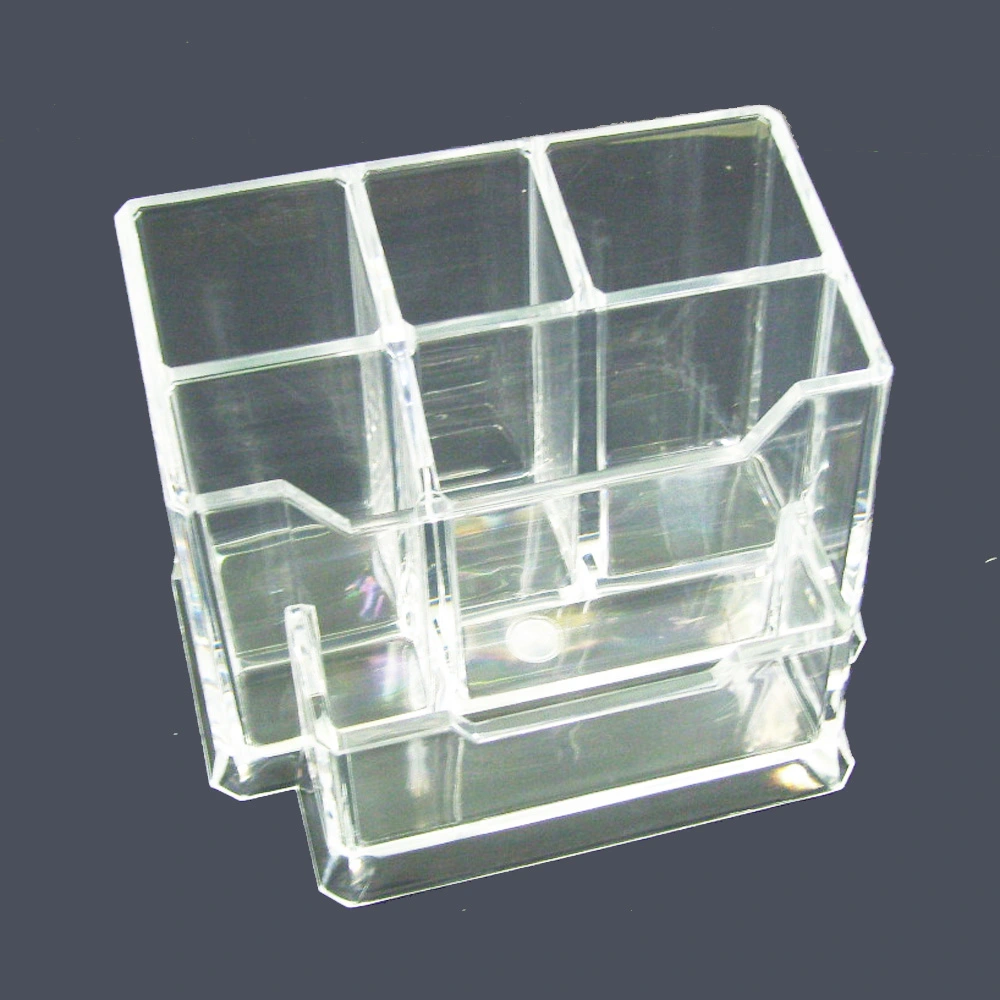 business table clear plastic name card holder china factory