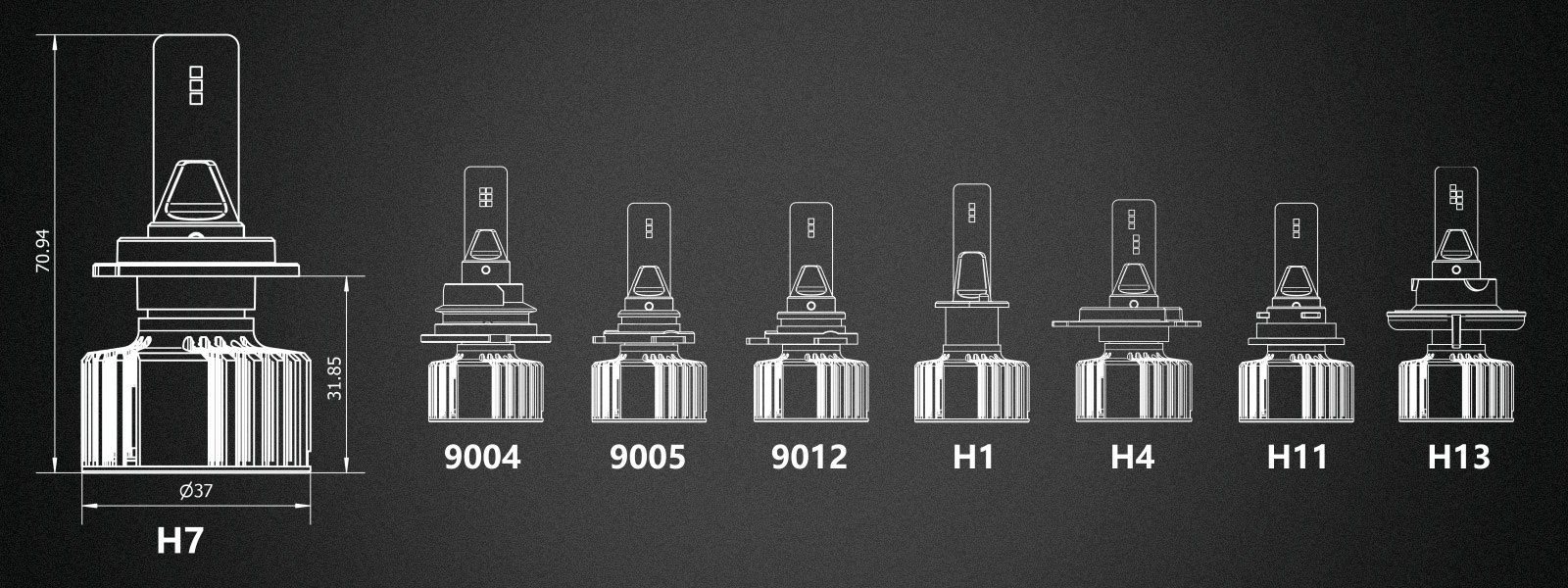 h11 led headlgihts