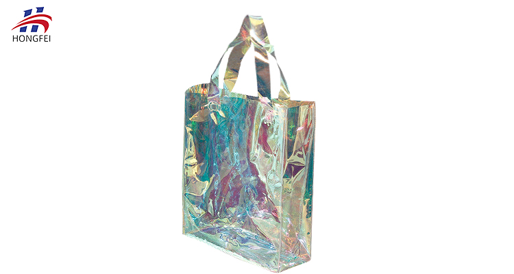 Colorful, holographic shopping bag 34 cm - Javoli Disney Online Store