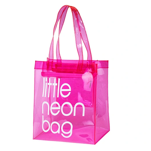 Customized PVC Transparent Jelly Shopping Bag Transparent Large