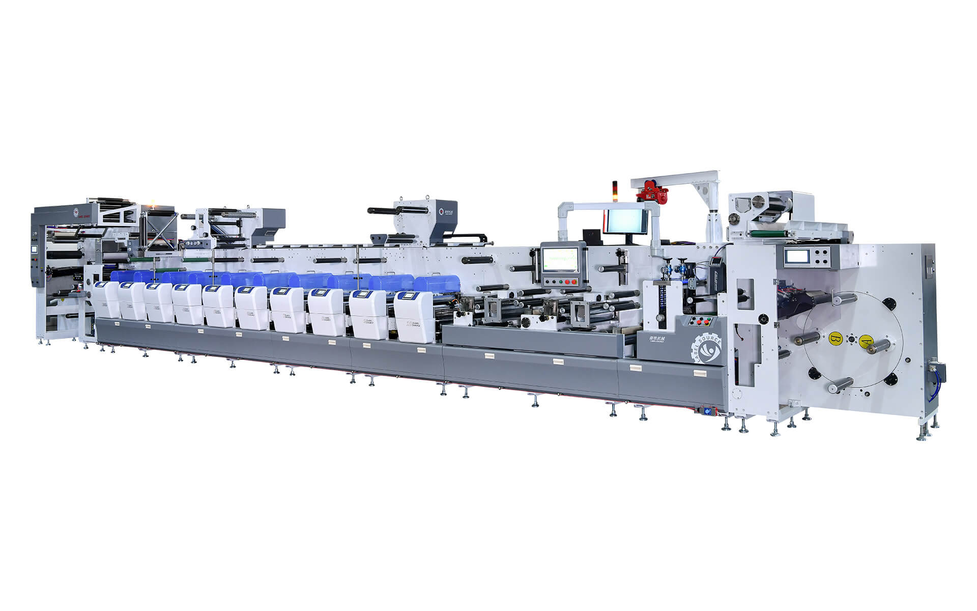 Flexo printer machine labels