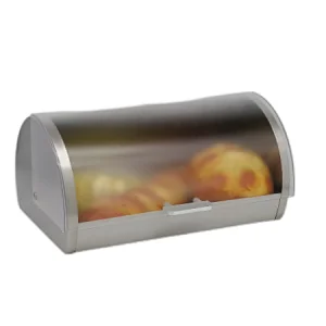 Roll top,Stainless Steel Classic Bread Bin , PS Lid Color