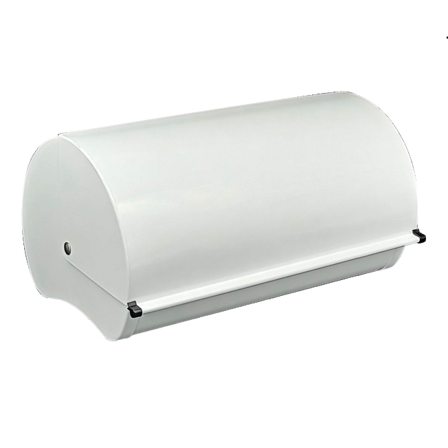 black tin bread bin
