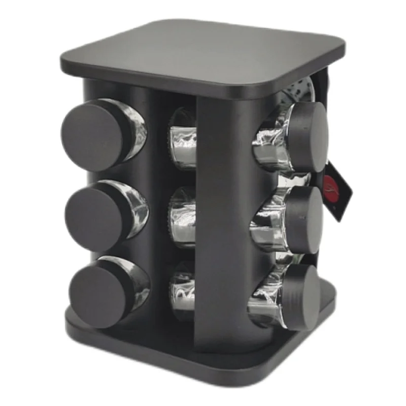 spice jar set with stand