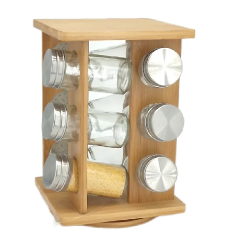 spice glass jar set