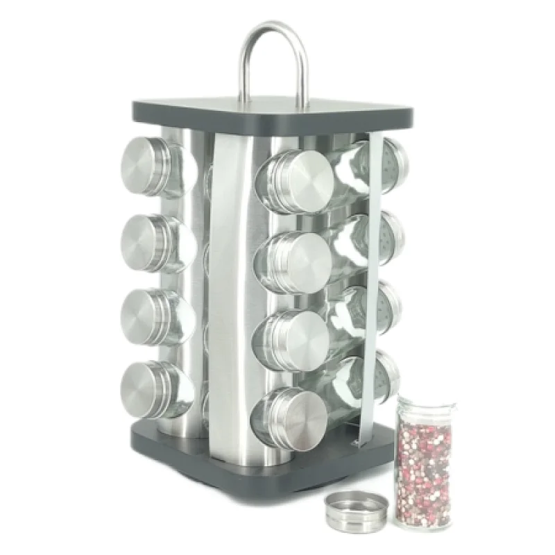 spice rack 16 pc jar set
