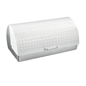 Roll top, European Style , Stainless Steel Bread Bin , Color Coated, Diamond Decor