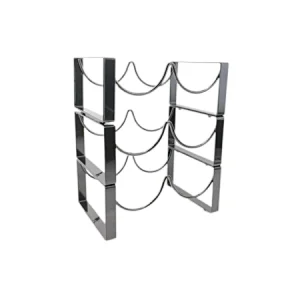 Countertop Wine Rack, 3 Layers Wine Storage Holder, Freestanding Metal Tabletop Stand with Modern Design, Simple Wine Bottle Holder For Kitchen And Home Decor, Bar Cabinet
