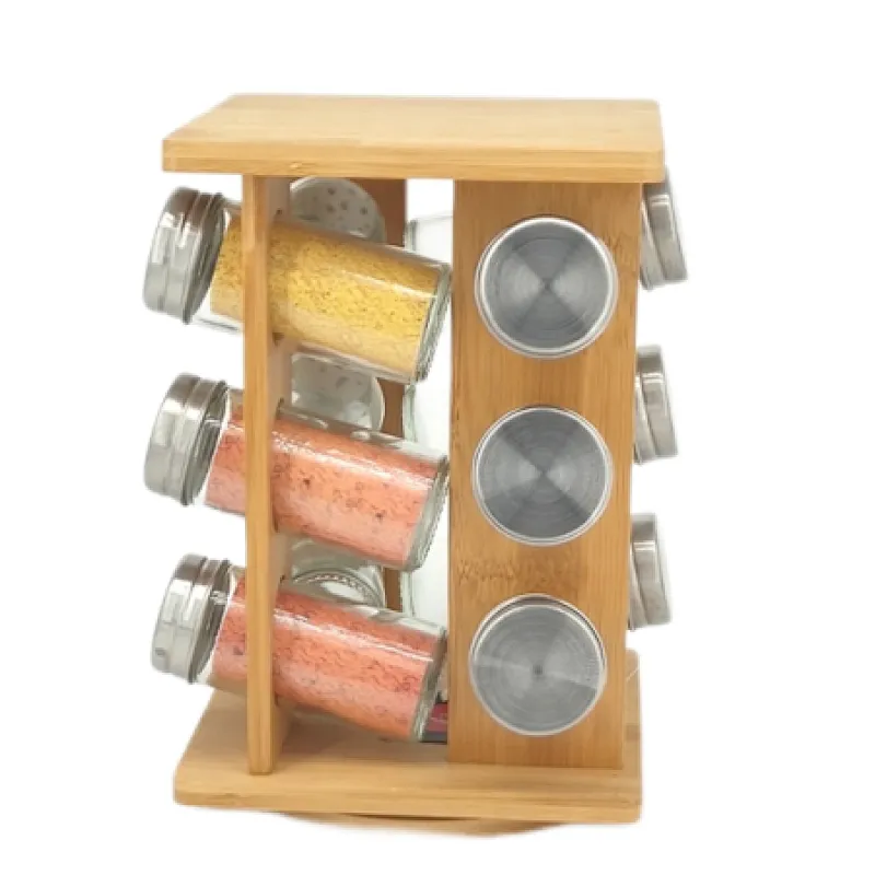 spice glass jar set